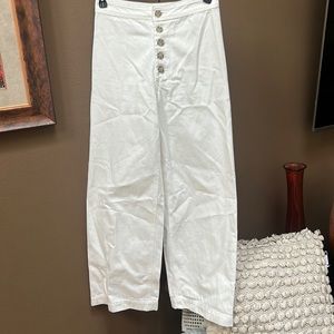 Women's Wide Leg White Pants